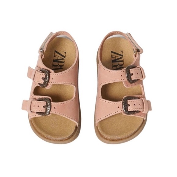 Zara Other - ZARA TODDLER GIRL BUCKLED LEATHER SANDALS
